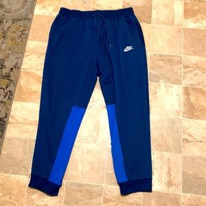 Blue Nike sweatpants
